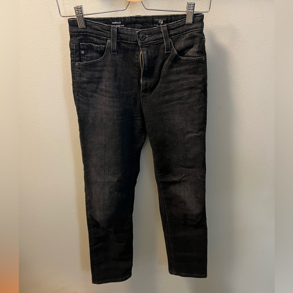 AG The Isabelle Straight Jeans Size 25 dark denim